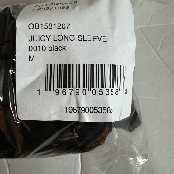 Free People Top Women's M Black Waffle Knit Cowl Neck Oversized Pullover - Picture 10 of 10